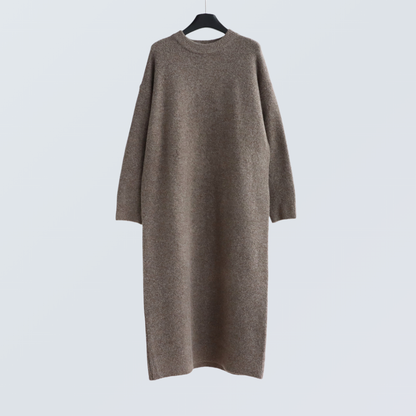 Round Neck Viscose-Blend Knit Maxi Dress | 4 Colors