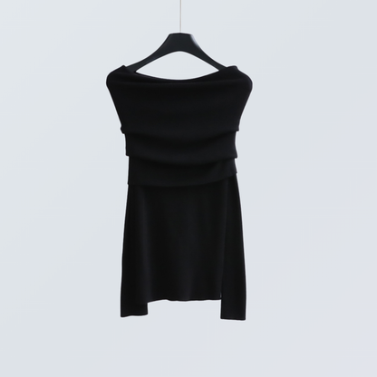 Off-Shoulder Wool-Blend Knit Top | 7 Colors