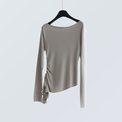 Lyocell Boat Neck Knit Top | 8 Colors