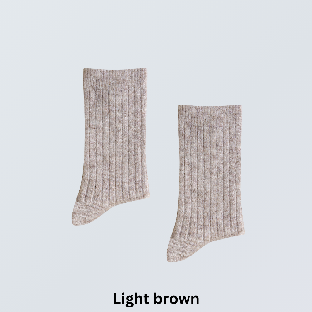 5-Pair Thermal Wool Crew Socks