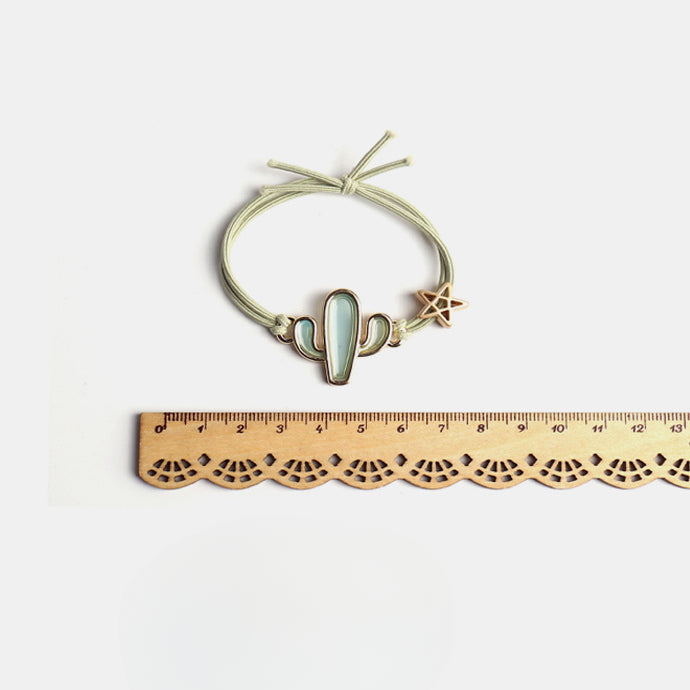 Cactus star double strand hair tie