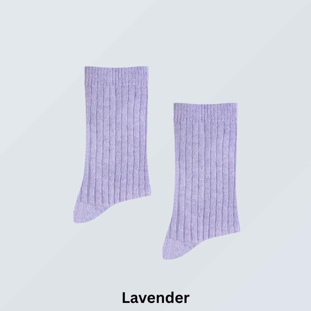 5-Pair Thermal Wool Crew Socks