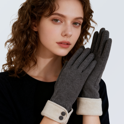 Faux Suede Touchscreen Gloves