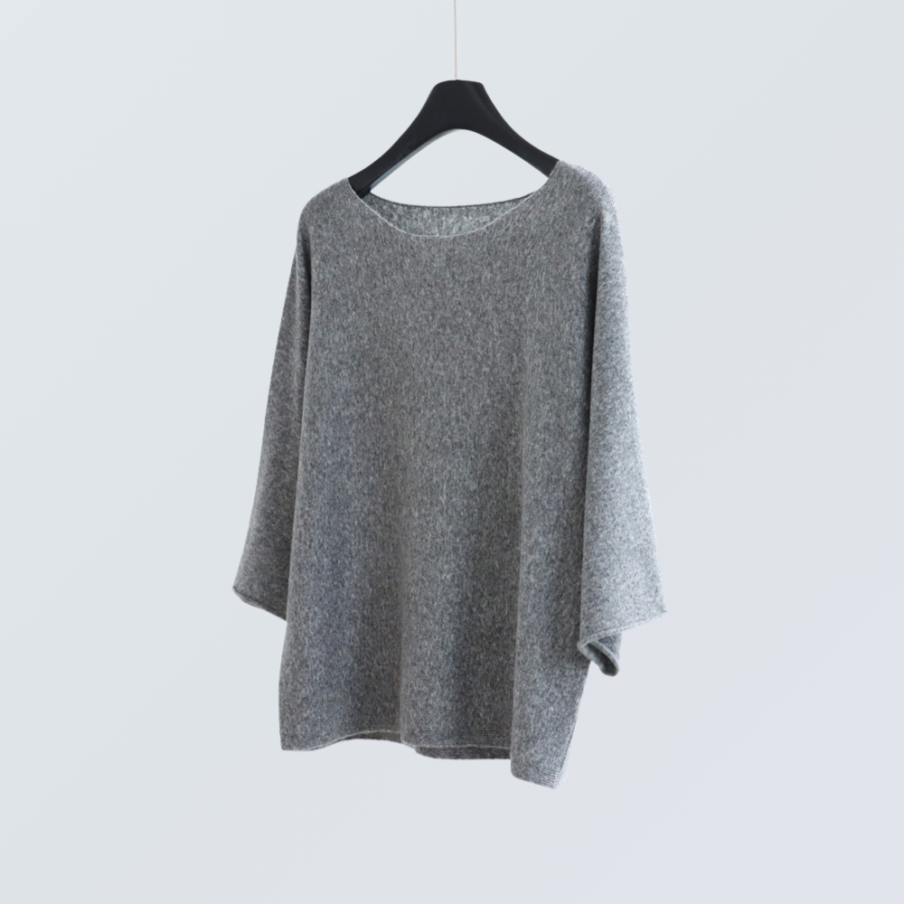 Wide-Sleeve Boat Neck Knit Top | 9 Colors