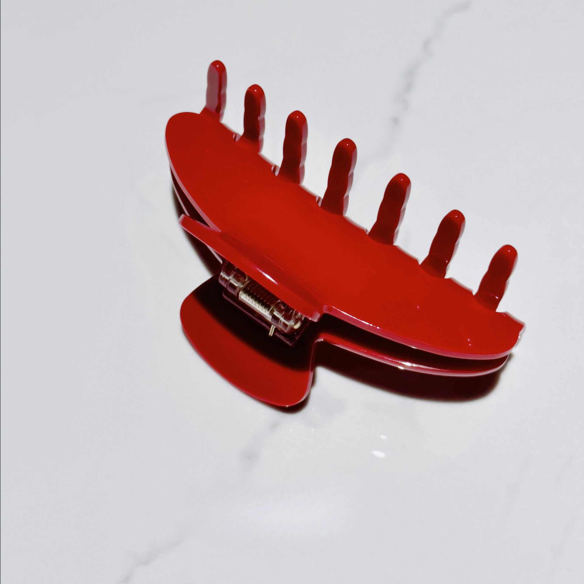 Matte Burgundy Hair Claw Clip