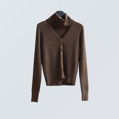 Detachable Collar Wool-Blend Cardigan | 5 Colors