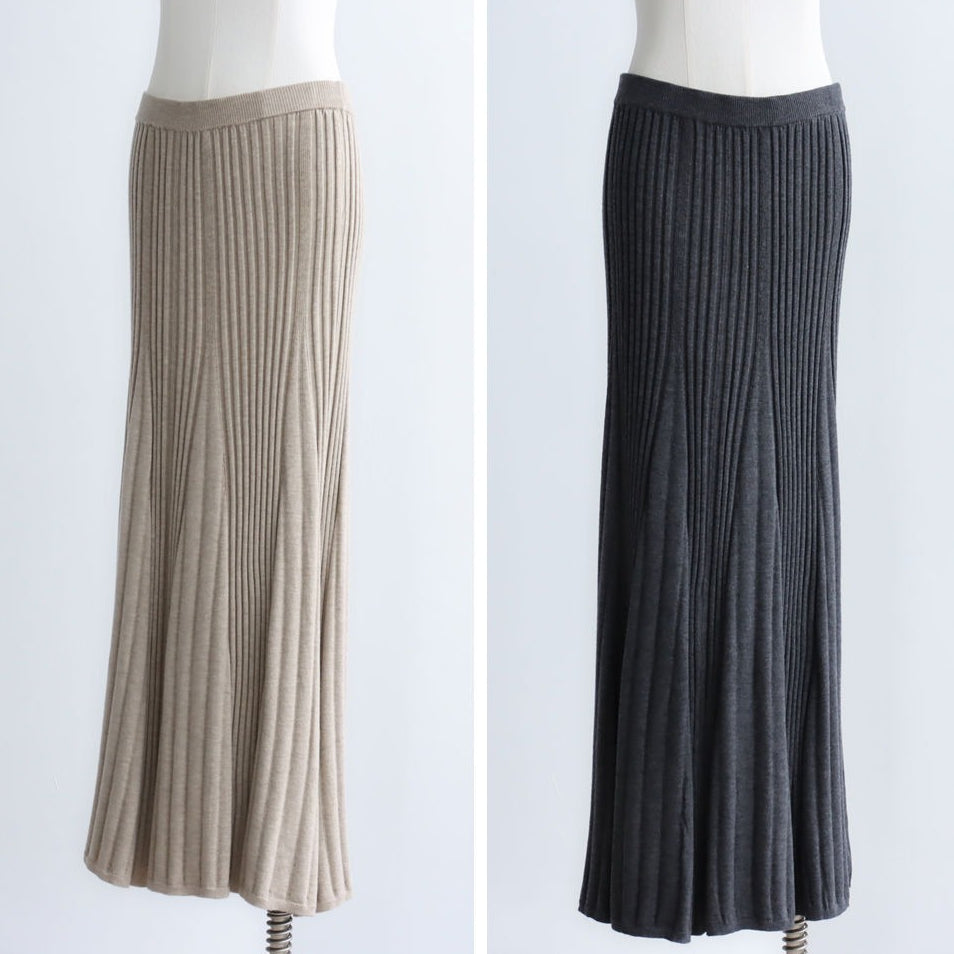 Ribbed Knit Wool Blend A-Line Dress| 7 Colors