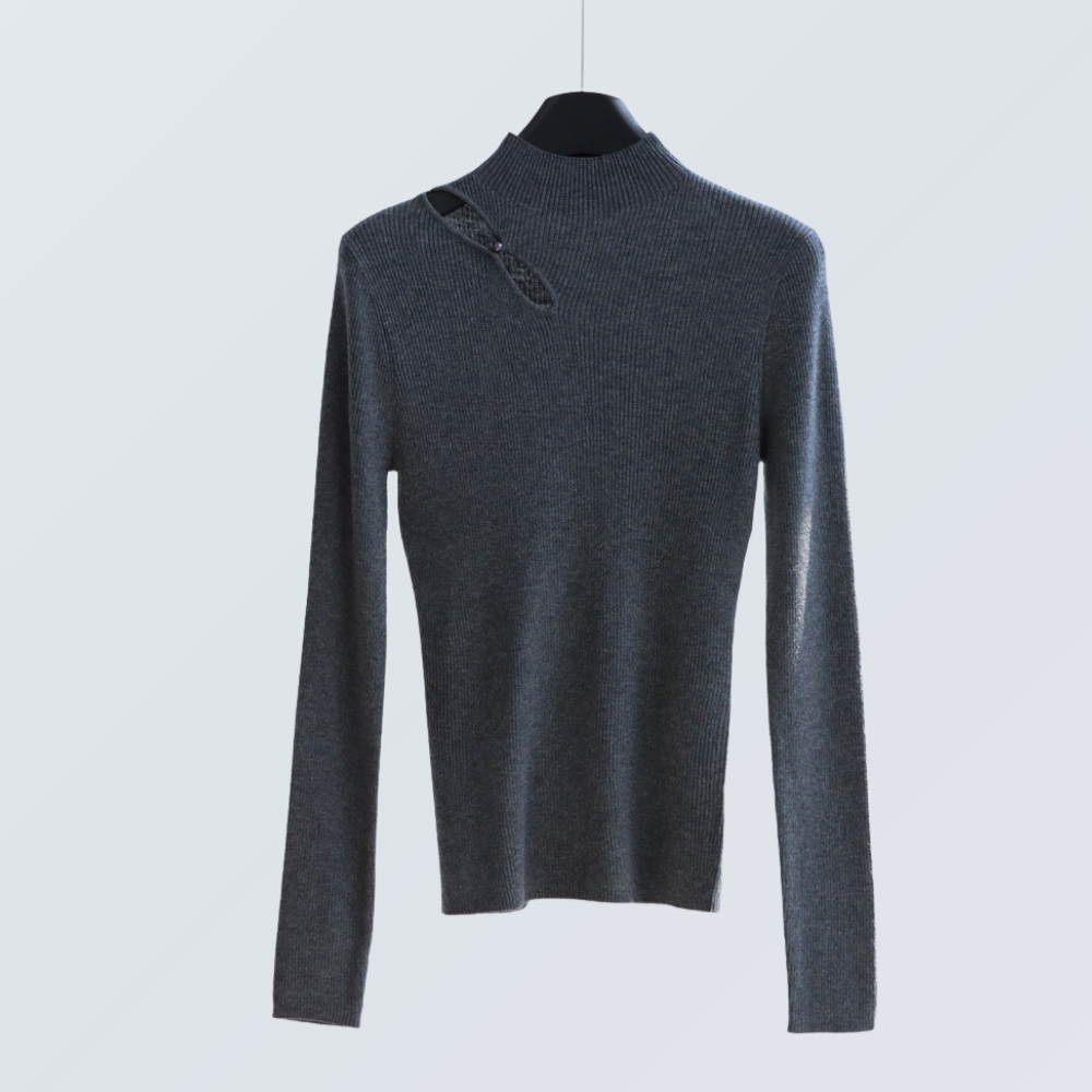 Keyhole Wool-Blend Knit Top | 8 Colors