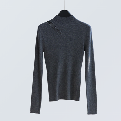 Keyhole Wool-Blend Knit Top | 8 Colors