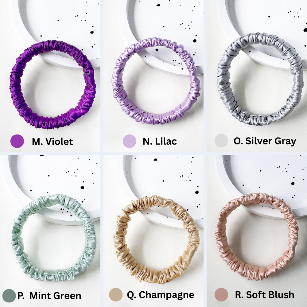 5-Piece 100% Silk Hair Tie Set