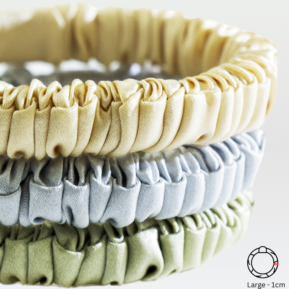 Silk Slim Hair Tie - 5 Pack | Small