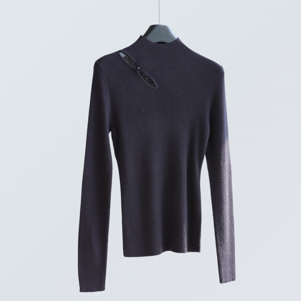 Keyhole Wool-Blend Knit Top | 8 Colors