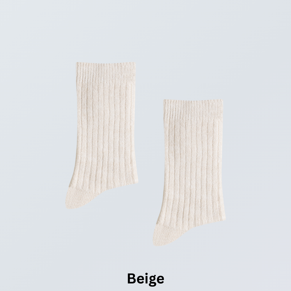 5-Pair Thermal Wool Crew Socks