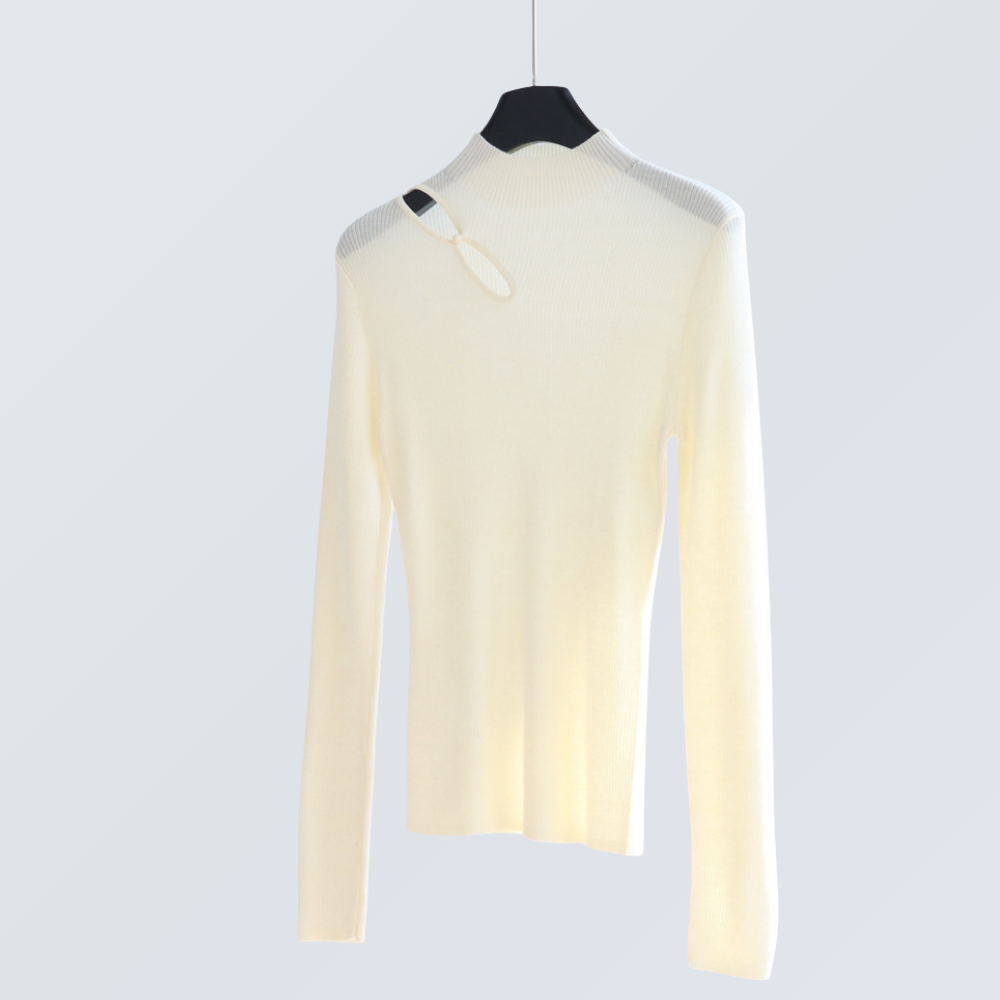 Keyhole Wool-Blend Knit Top | 8 Colors