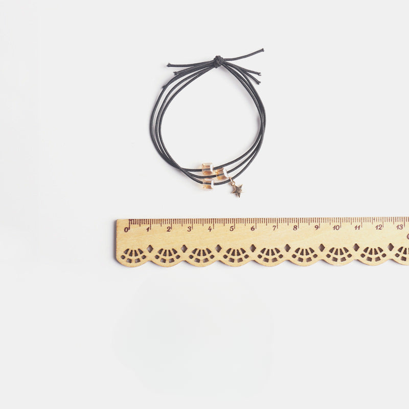 Starry sky three strand hair tie