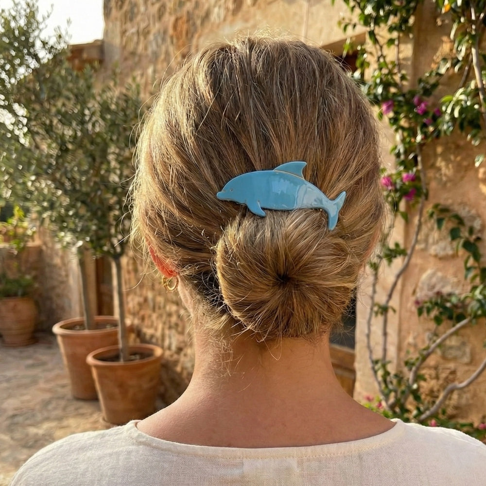Dolphin Acrylic Hair Clip