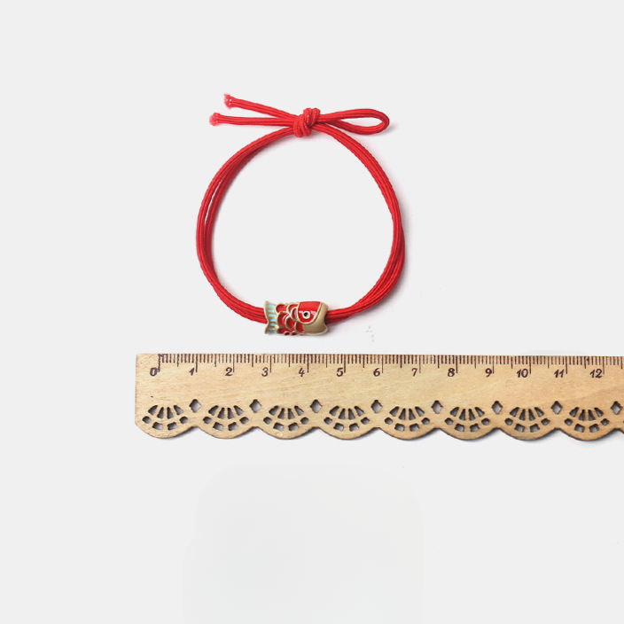 Red carp lucky bracelet hair tie