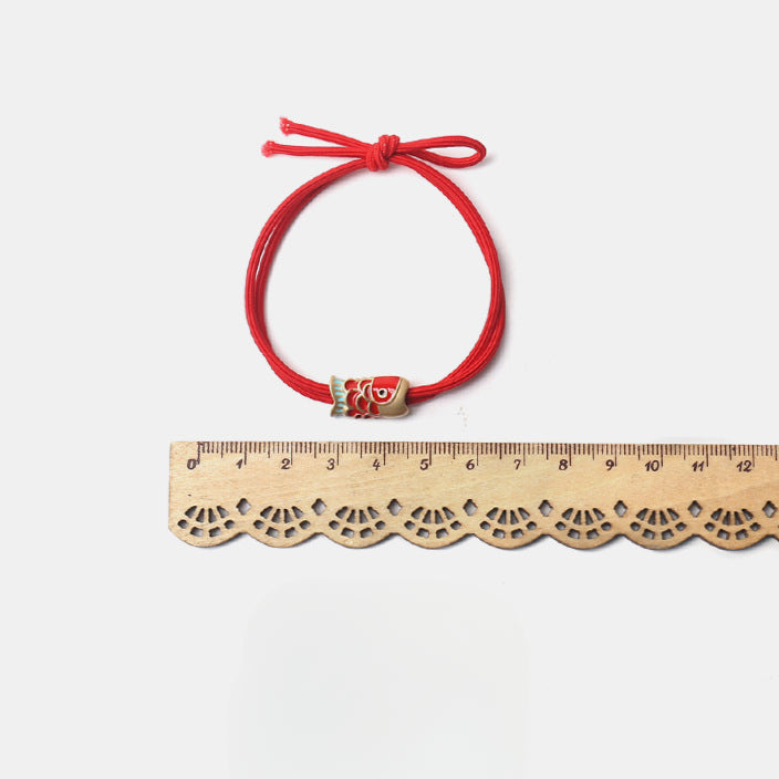 Red carp lucky bracelet hair tie