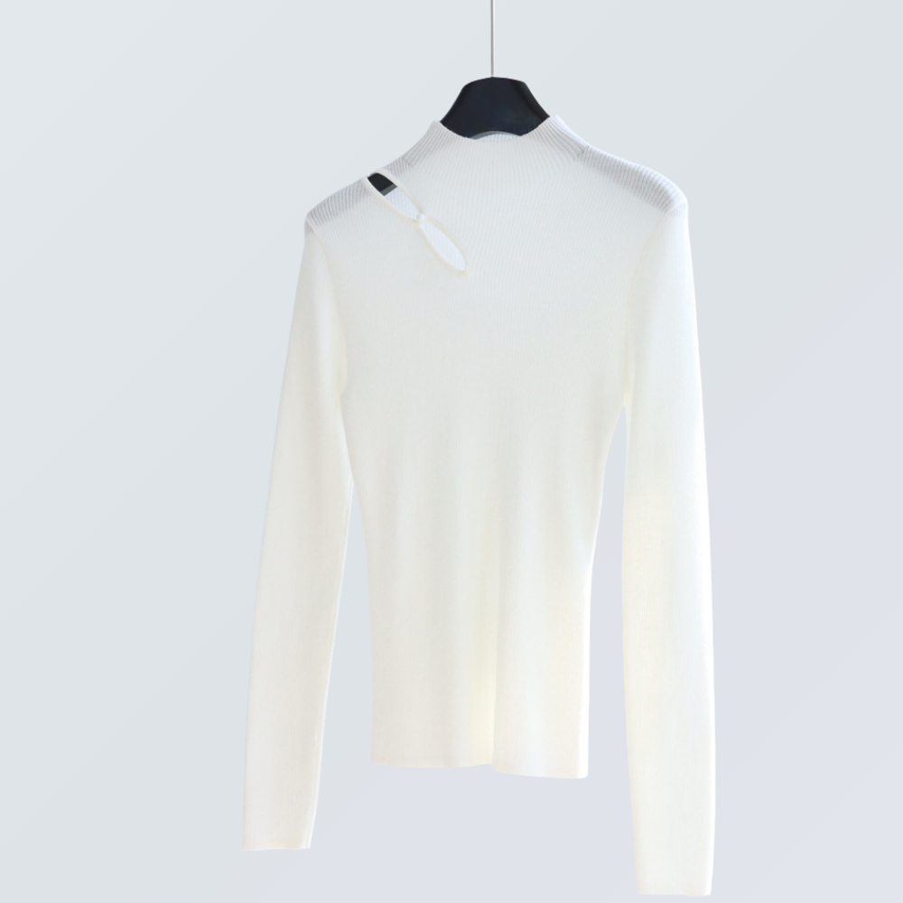 Keyhole Wool-Blend Knit Top | 8 Colors