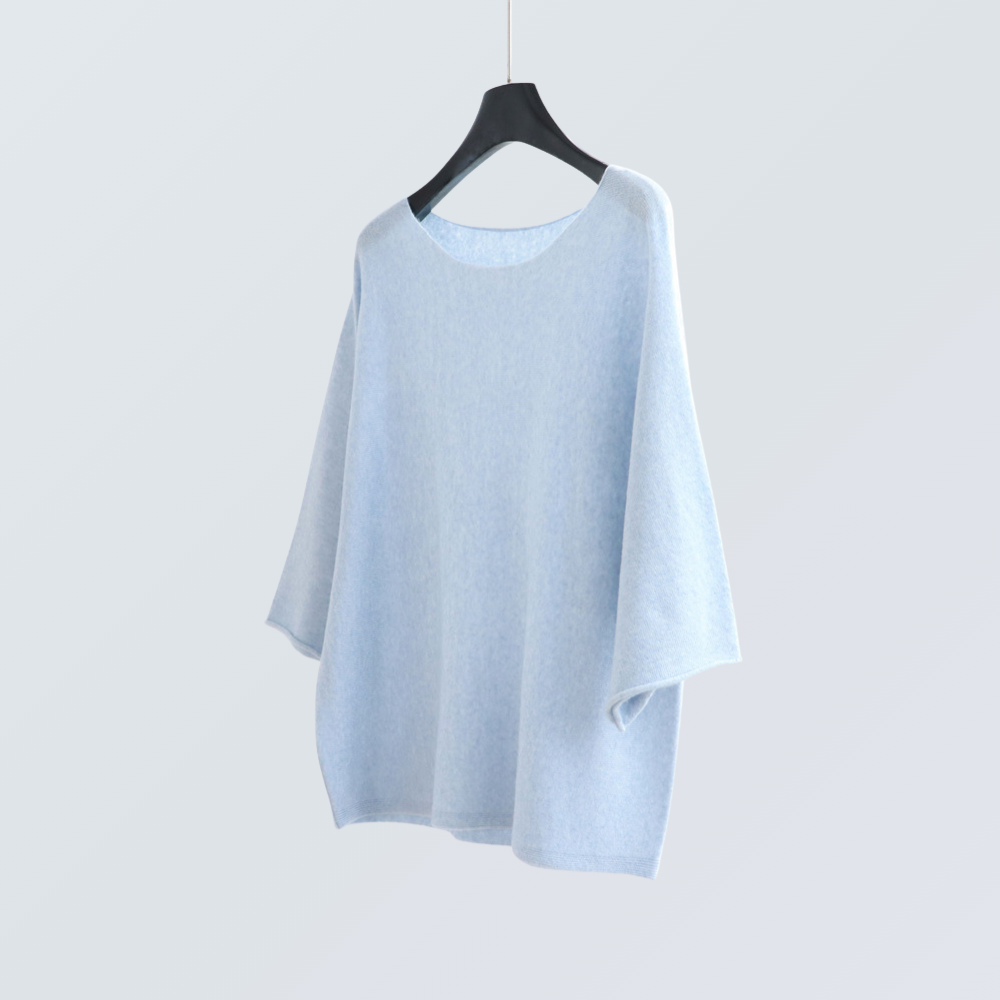 Wide-Sleeve Boat Neck Knit Top | 9 Colors