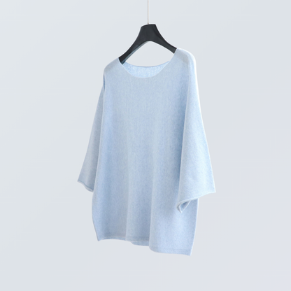 Wide-Sleeve Boat Neck Knit Top | 9 Colors