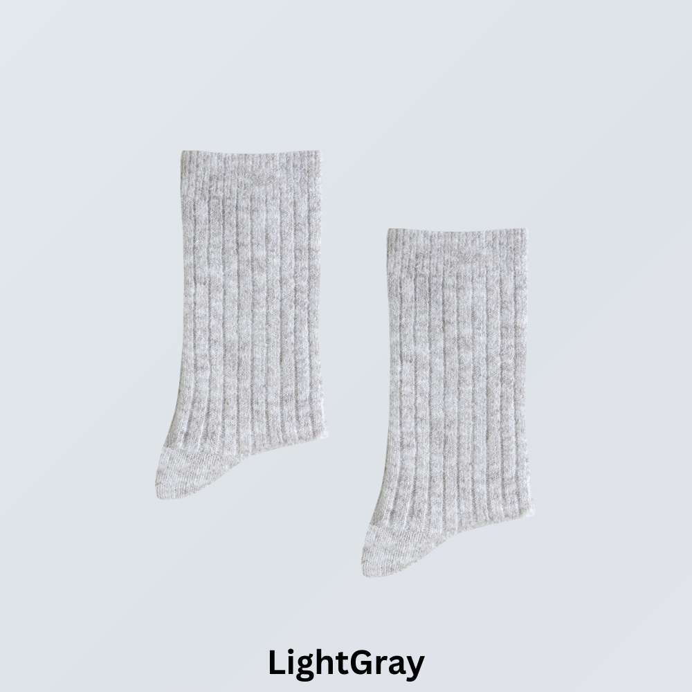 5-Pair Thermal Wool Crew Socks