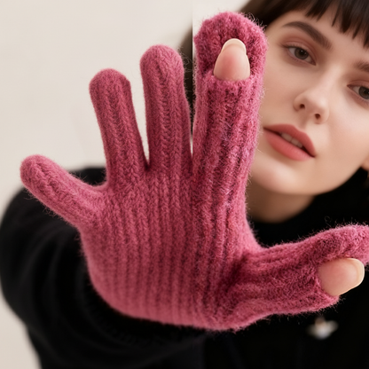 Wool-Blend Touchscreen Gloves