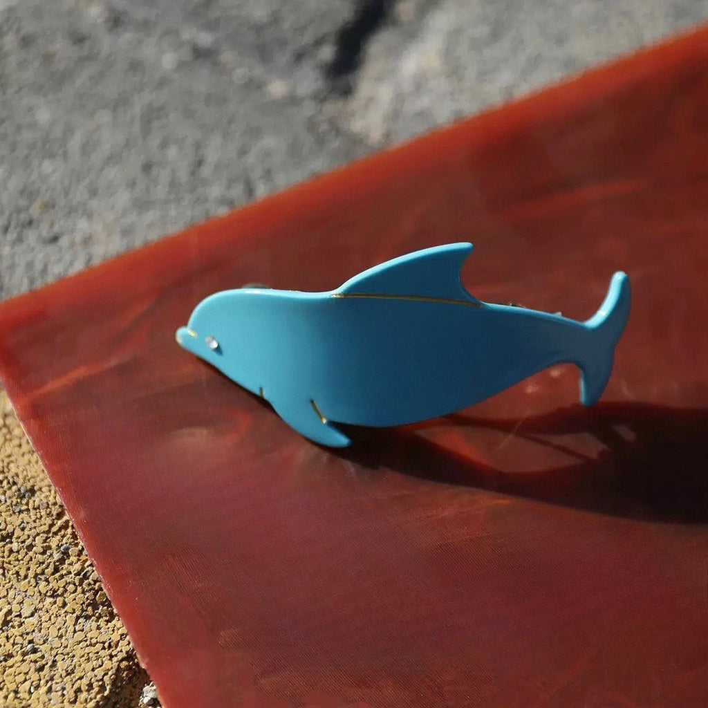 Dolphin Acrylic Hair Clip