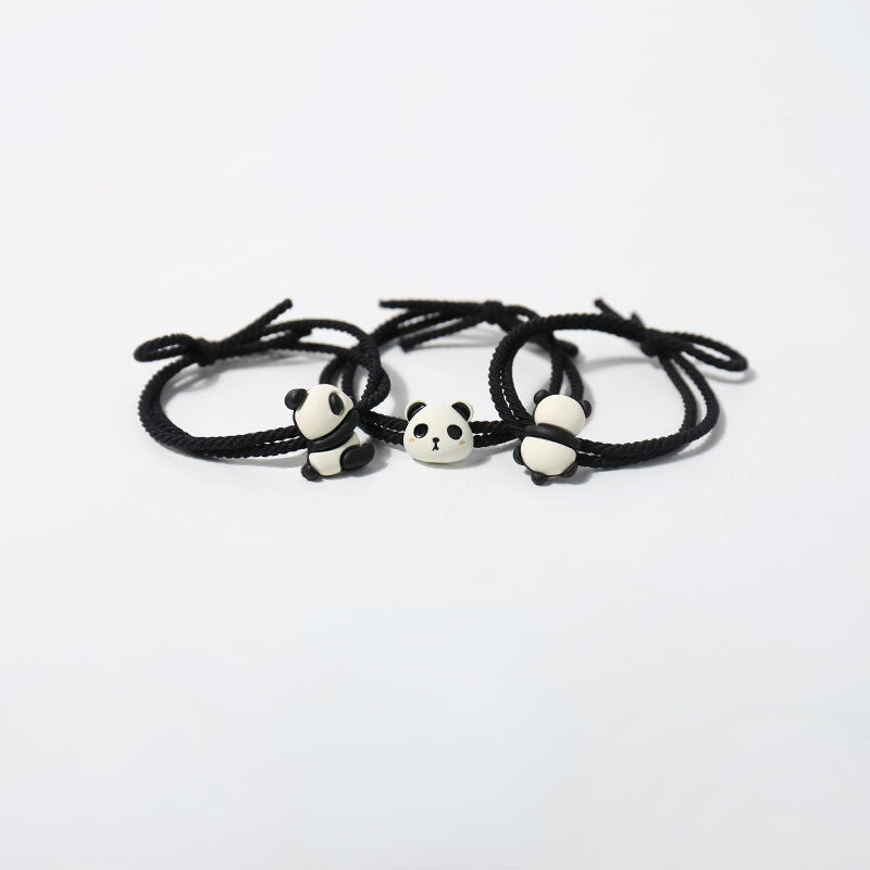 Elastic panda hair tie