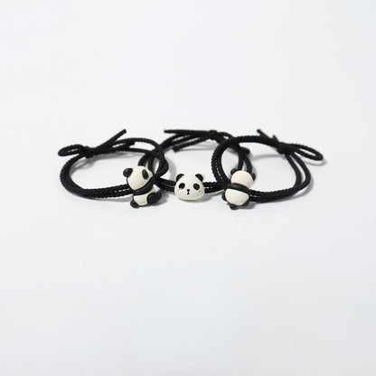 Elastic panda hair tie