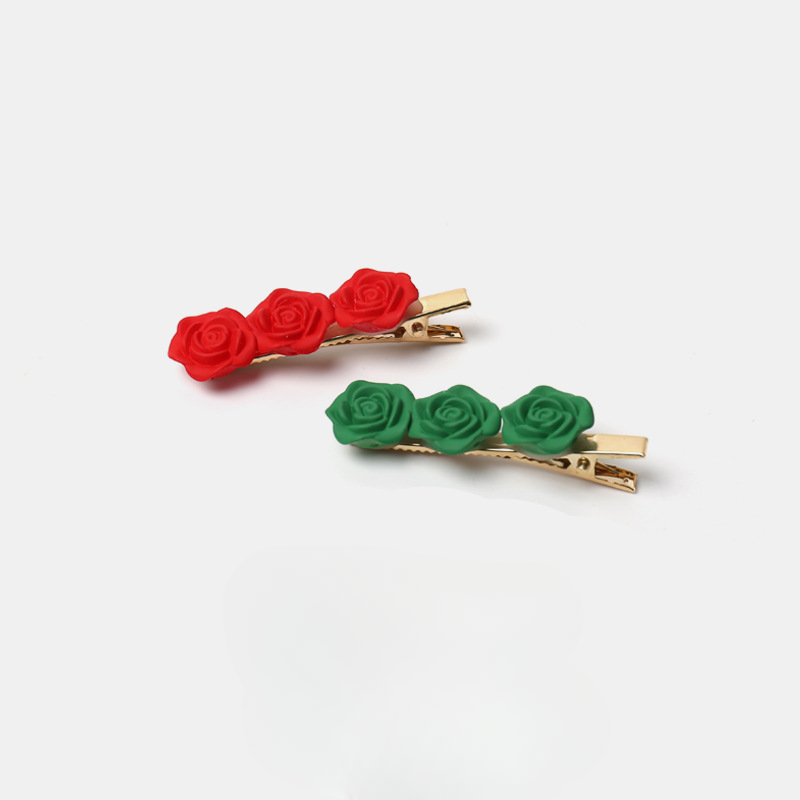Camellia flower hair pin