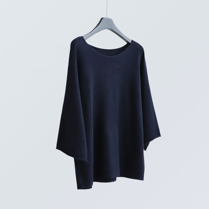 Wide-Sleeve Boat Neck Knit Top | 9 Colors