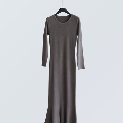 Modal Knit Flared Maxi Dress | 5 Colors