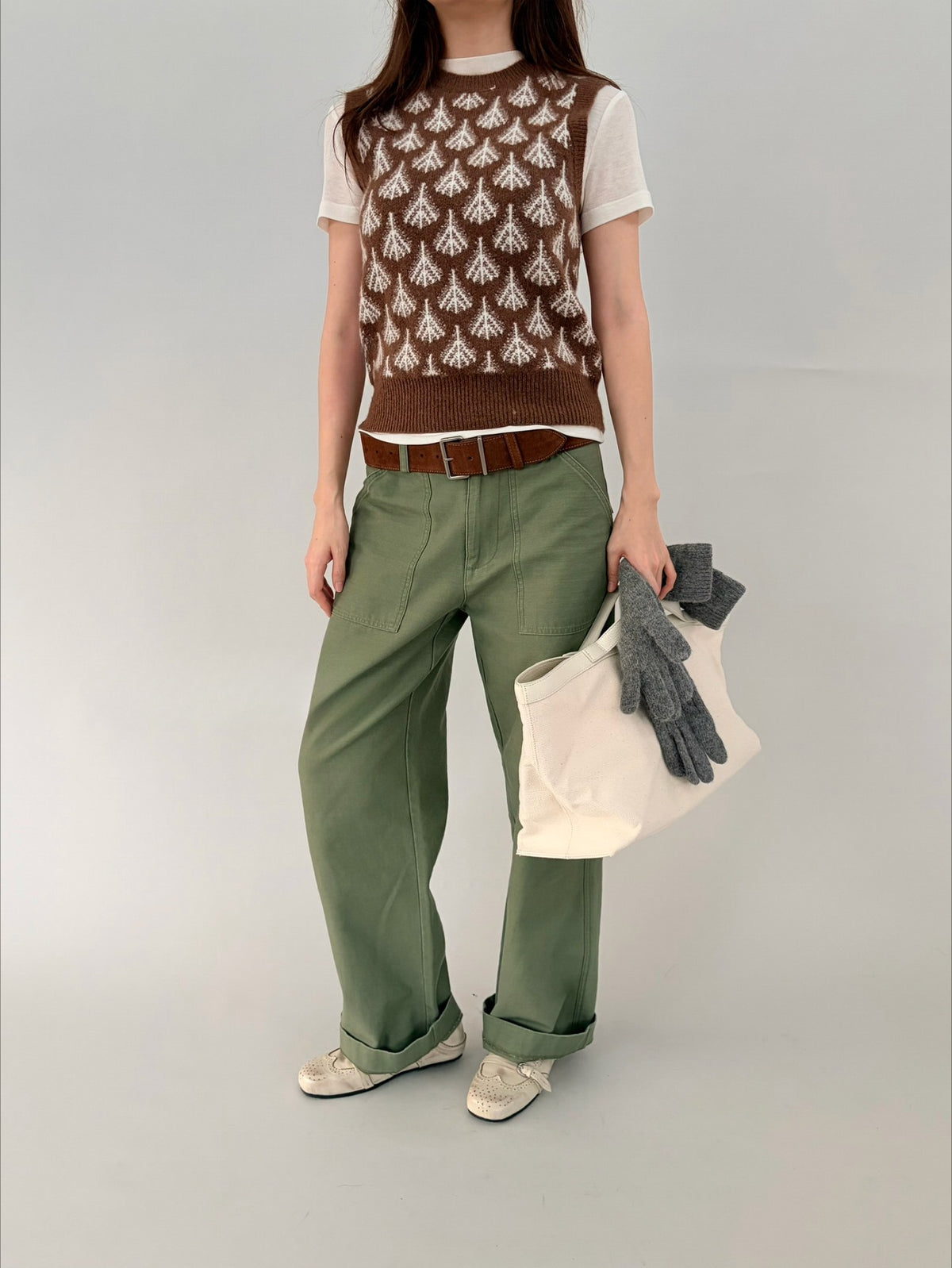 Ovina Sleeveless Knit Sweater Vest