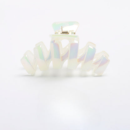 Transparent hair claw clip