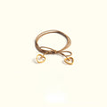Elastic heart-shaped pendant hair tie