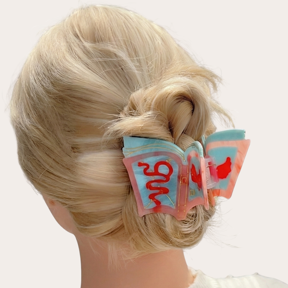 Magic Spellbook Hair Claw