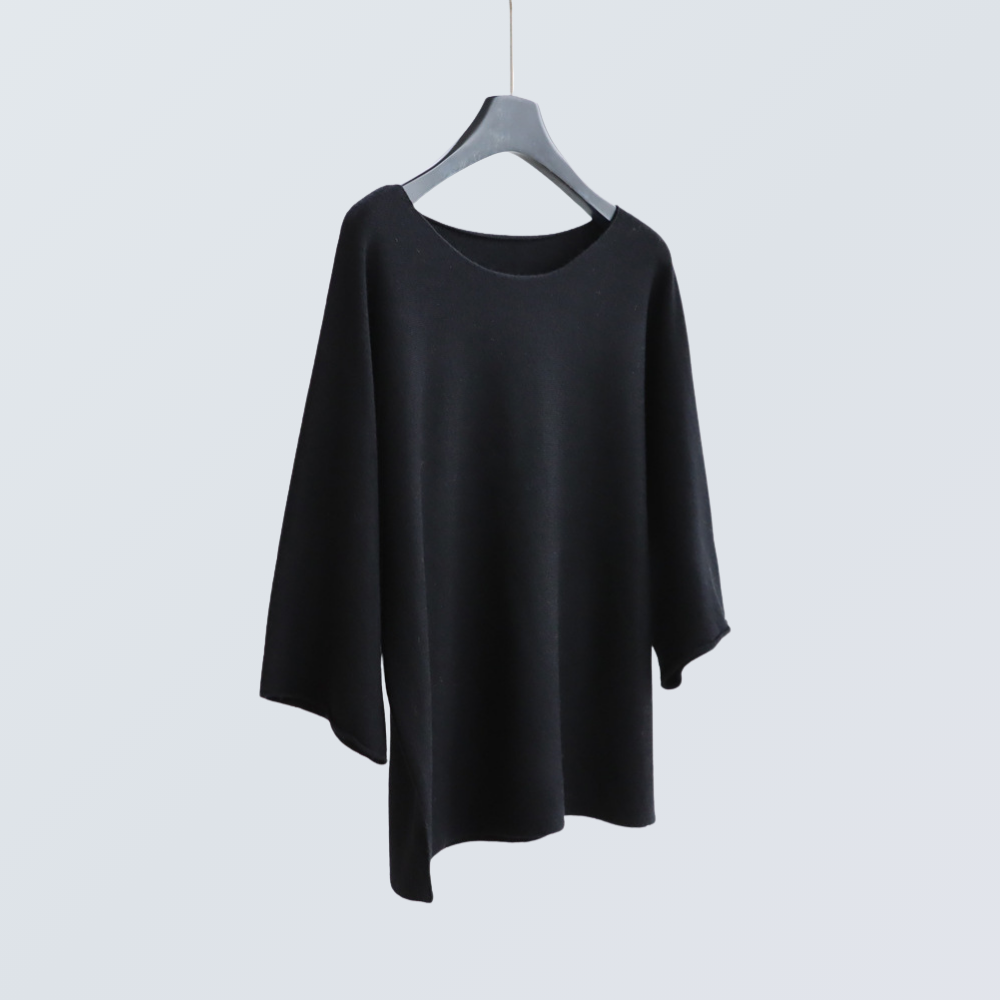 Wide-Sleeve Boat Neck Knit Top | 9 Colors