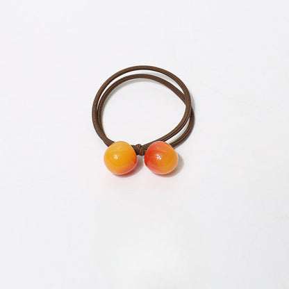 Cherry double strand hair tie
