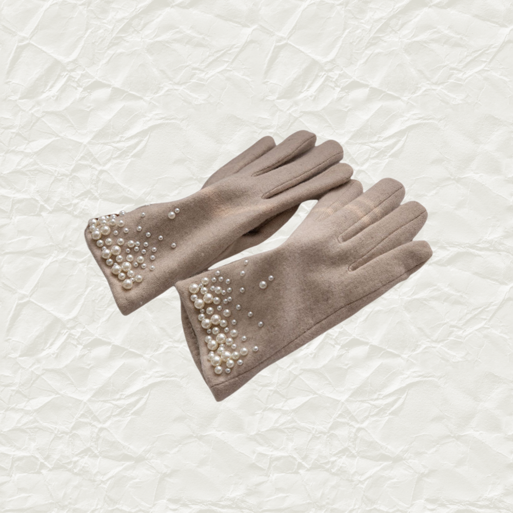 Pearl Wool Touchscreen Gloves