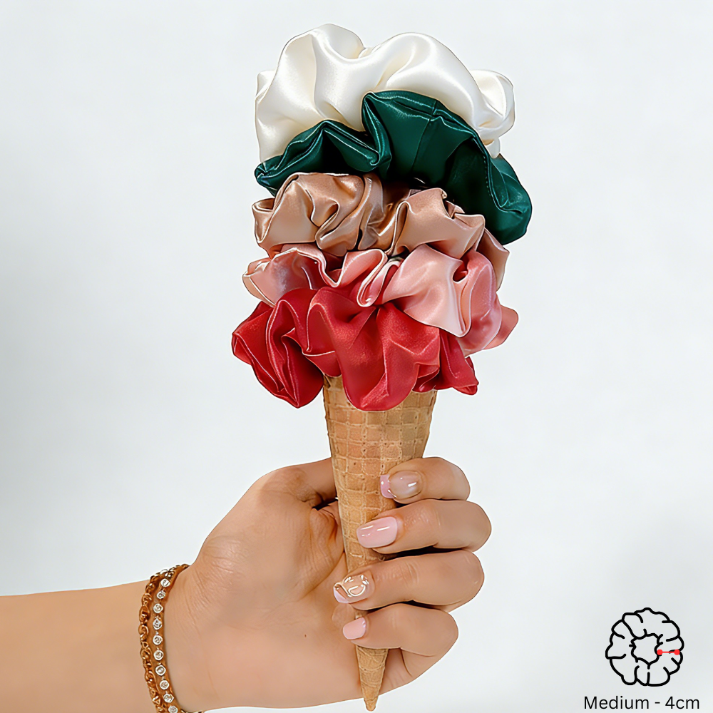 Silk Éclat Scrunchie | Medium