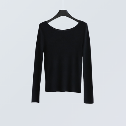 Boat Neck Wool-Blend Knit Top | 9 Colors