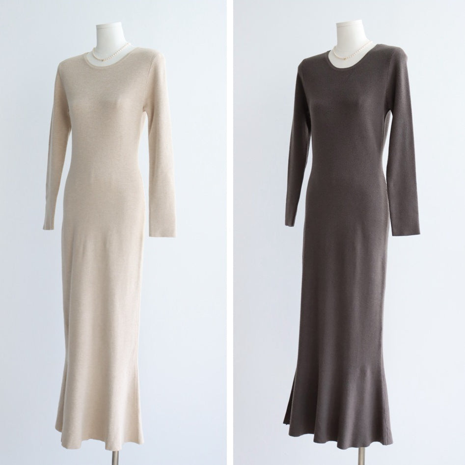 Modal Knit Flared Maxi Dress | 5 Colors