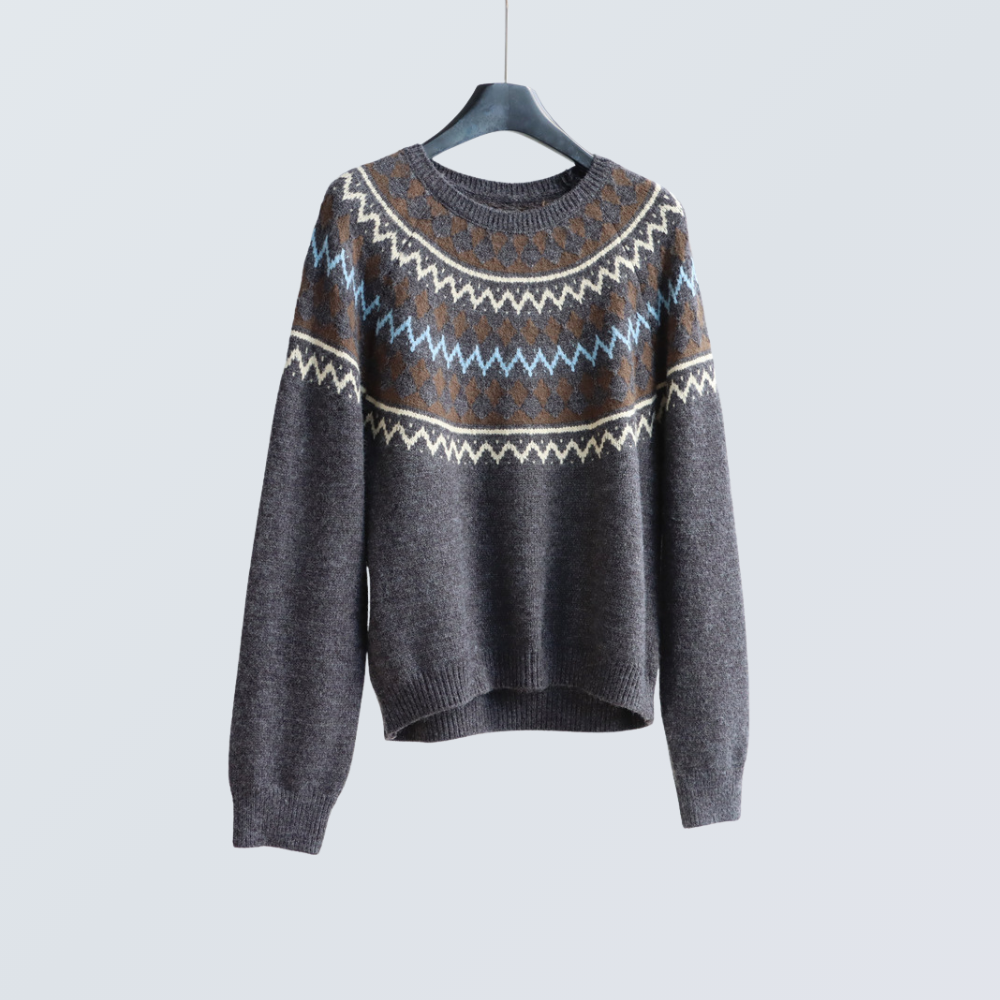 Fair Isle Wool-Blend Sweater  | 4 Colors