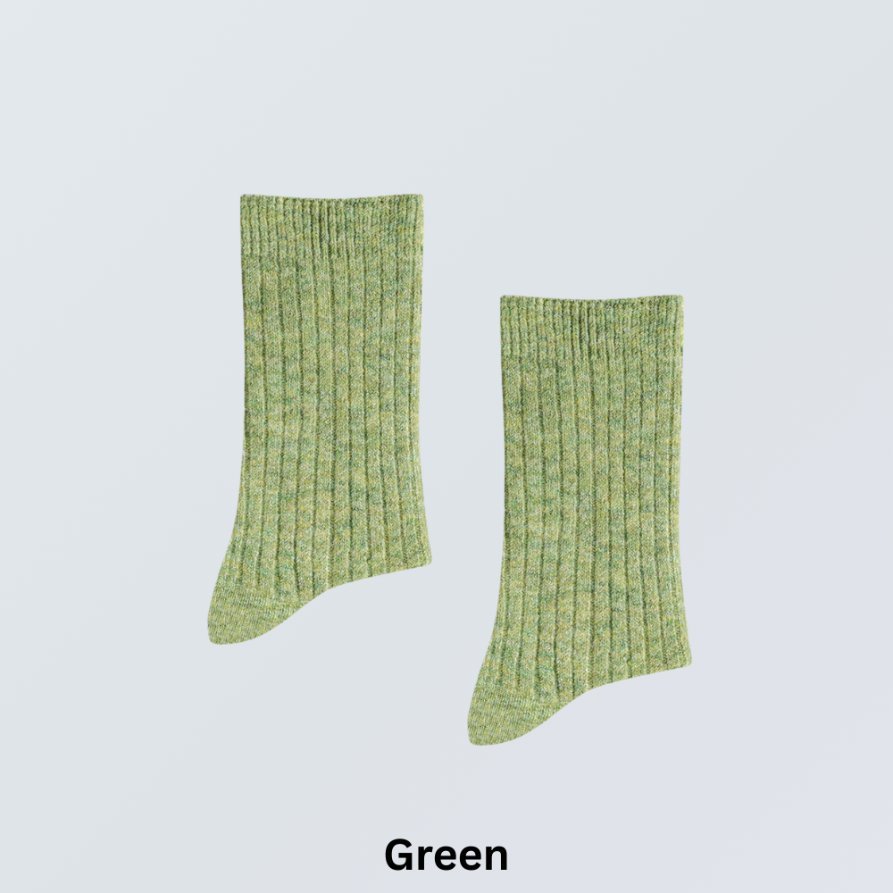 5-Pair Thermal Wool Crew Socks